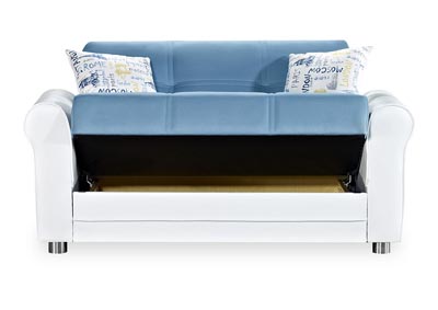 Avalon Plus Prusa Blue Polyester Love Seat,Ottomanson (Previously Casamode)